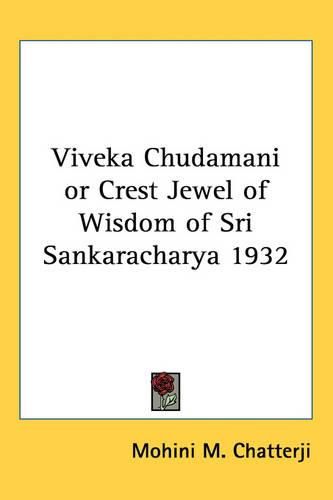 Cover image for Viveka Chudamani or Crest Jewel of Wisdom of Sri Sankaracharya 1932