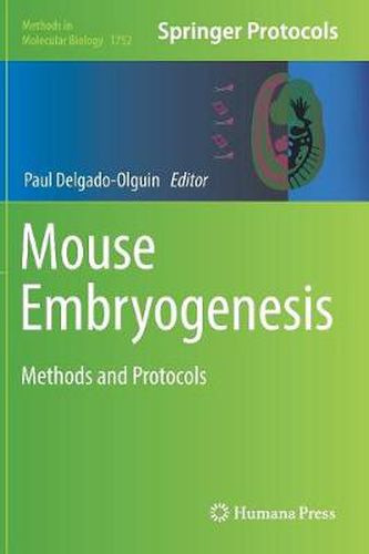 Cover image for Mouse Embryogenesis: Methods and Protocols