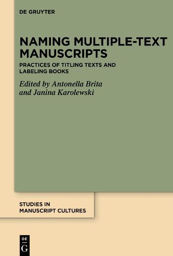 Cover image for Naming Multiple-text Manuscripts