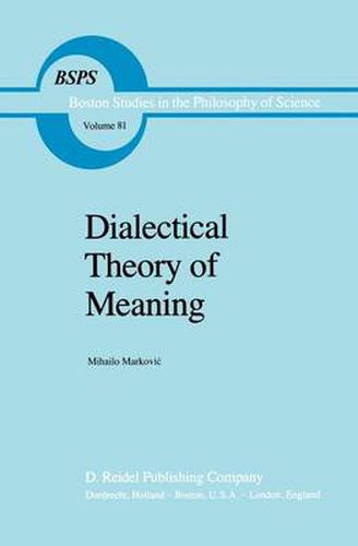 Cover image for Dialectical Theory of Meaning