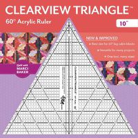 Cover image for Clearview Triangle (TM) 60 degrees Acrylic Ruler - 10"