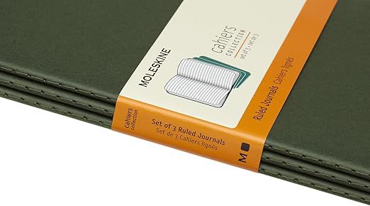 Cahier Large Ruled Notebook Set 3 - Myrtle Green