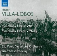 Cover image for Villa Lobos Symphonies 3 & 4