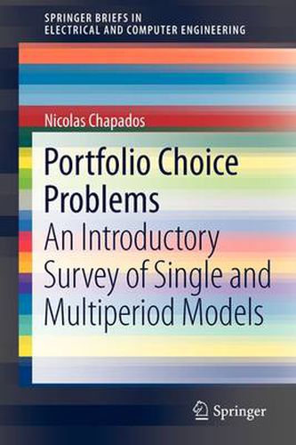 Cover image for Portfolio Choice Problems: An Introductory Survey of Single and Multiperiod Models