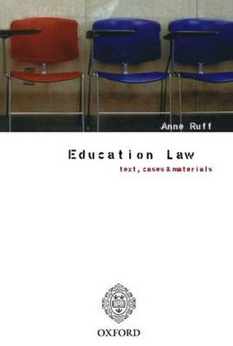 Cover image for Education Law: Text, Cases and Materials