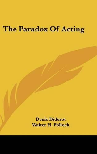 Cover image for The Paradox of Acting