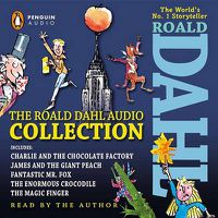Cover image for The Roald Dahl Audio Collection: Includes Charlie and the Chocolate Factory, James and the Giant Peach, Fantastic Mr. Fox, The Enormous Crocodile & The Magic Finger