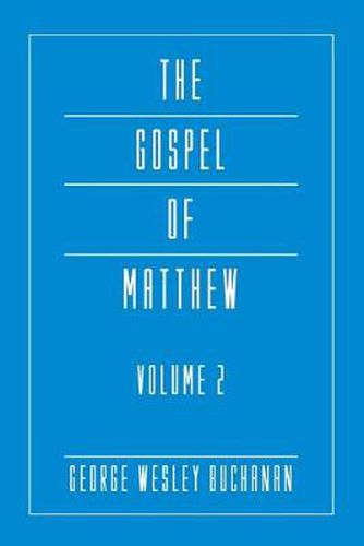 Cover image for The Gospel of Matthew, Volume 2