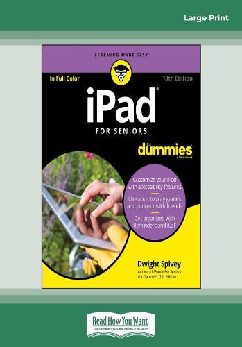 Cover image for iPad For Seniors For Dummies, 10th Edition