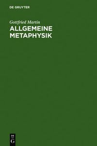 Cover image for Allgemeine Metaphysik