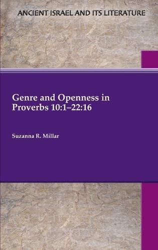 Cover image for Genre and Openness in Proverbs 10: 1-22:16