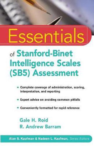 Cover image for Essentials of Stanford-Binet Intelligence Scales (SB5) Assessment