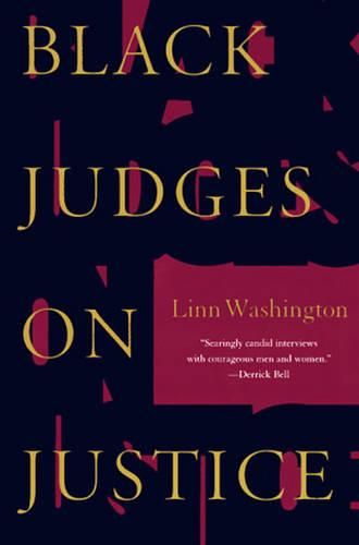 Cover image for Black Judges on Justice: Perspectives from the Bench