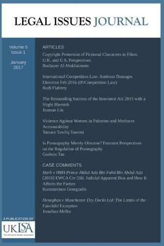 Cover image for Legal Issues Journal 5(1)