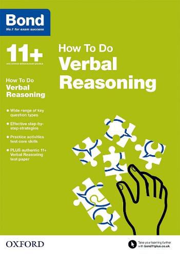 Cover image for Bond 11+: Verbal Reasoning: How to Do