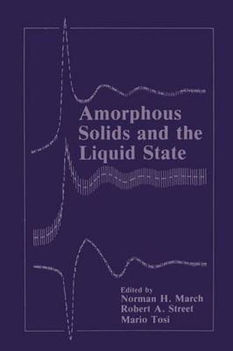 Cover image for Amorphous Solids and the Liquid State