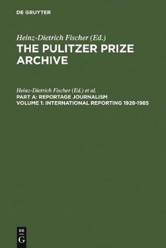 International Reporting 1928-1985: From the Activities of the League of Nations to present-day Global Problems