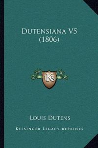 Cover image for Dutensiana V5 (1806)