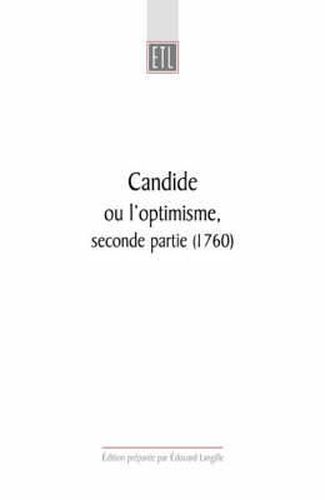 Cover image for Candide: ou l'optimisme, seconde partie (1760)