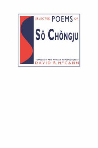 Cover image for Selected Poems of So Chongju
