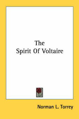 Cover image for The Spirit of Voltaire