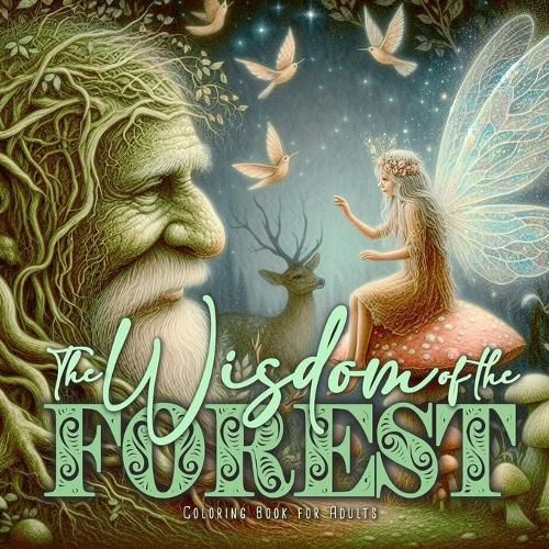 Cover image for The Wisdom of the Forest Coloring Book for Adults
