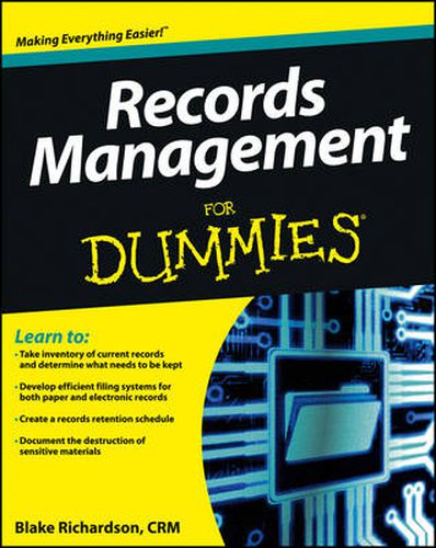 Cover image for Records Management For Dummies