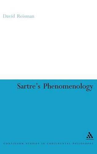 Cover image for Sartre's Phenomenology