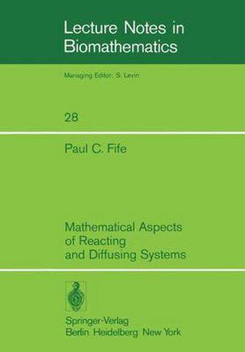 Cover image for Mathematical Aspects of Reacting and Diffusing Systems