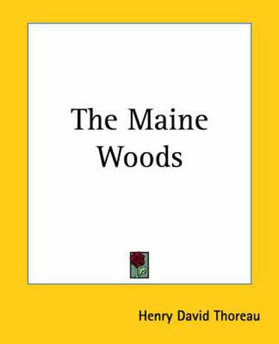 Cover image for The Maine Woods