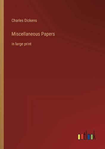 Cover image for Miscellaneous Papers