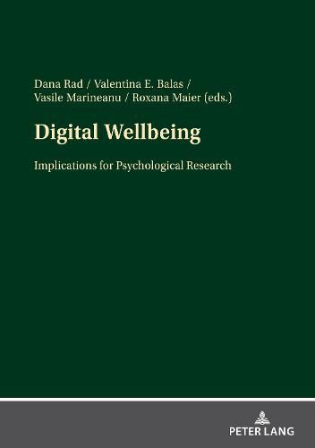 Cover image for Digital Wellbeing: Implications for Psychological Research