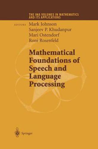 Cover image for Mathematical Foundations of Speech and Language Processing