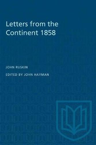 Letters from the Continent 1858