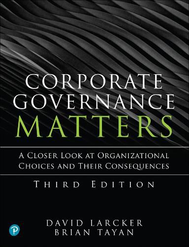 PowerPoint Slides for Corporate Governance Matters, David Larcker ...