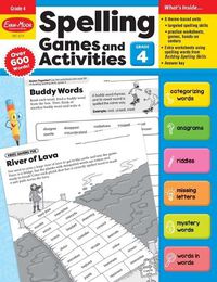 Cover image for Spelling Games and Activities, Grade 4 Teacher Resource