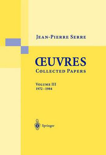 Oeuvres - Collected Papers III: 1972 - 1984