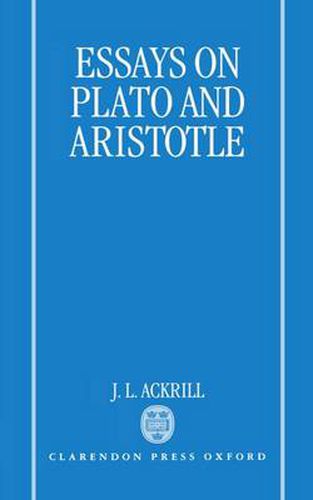 Cover image for Essays on Plato and Aristotle