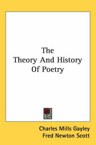 Cover image for The Theory And History Of Poetry