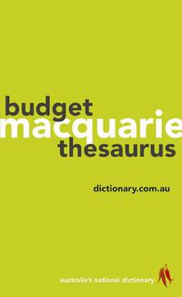 Cover image for Macquarie Budget Thesaurus
