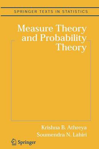 Cover image for Measure Theory and Probability Theory