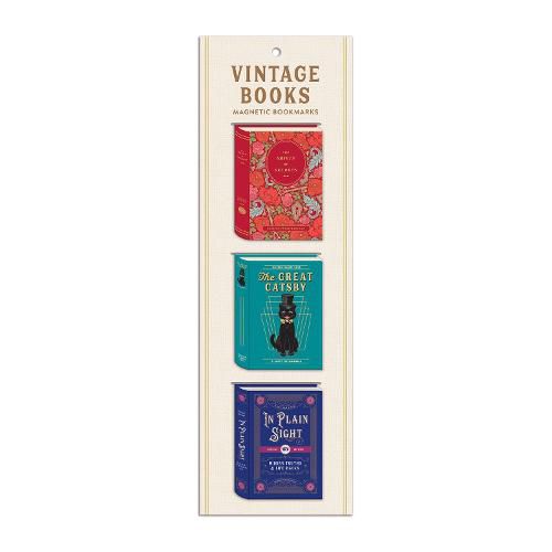 Cover image for Vintage Books Shaped Magnetic Bookmarks