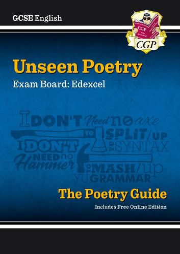 New GCSE English Edexcel Unseen Poetry Guide includes Online Edition