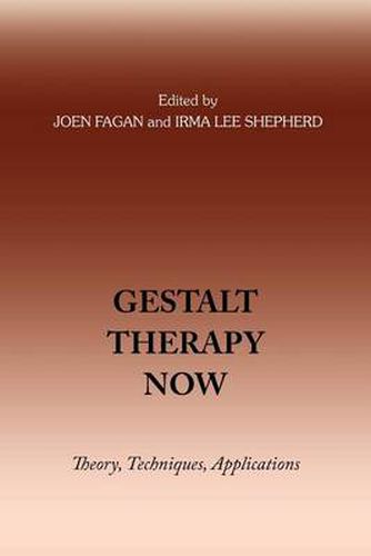 Cover image for Gestalt Therapy Now