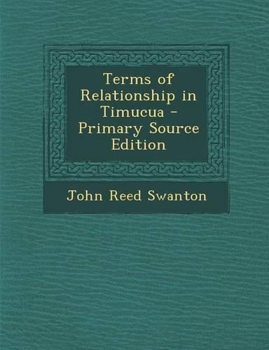 Cover image for Terms of Relationship in Timucua