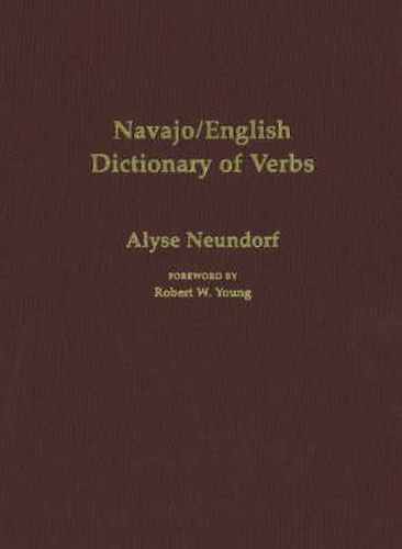 Cover image for Navajo/English Dictionary of Verbs