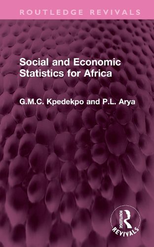 Cover image for Social and Economic Statistics for Africa