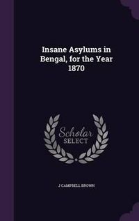 Cover image for Insane Asylums in Bengal, for the Year 1870