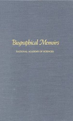 Cover image for Biographical Memoirs