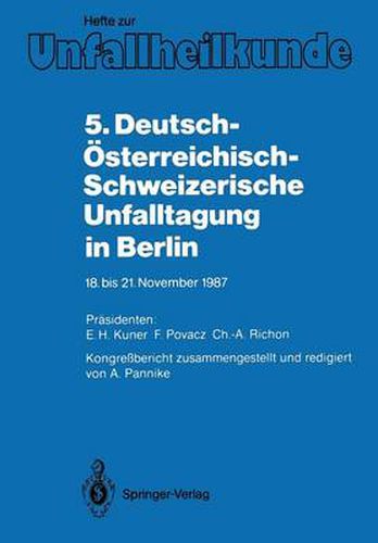 Cover image for 5. Deutsch-Osterreichisch-Schweizerische Unfalltagung in Berlin